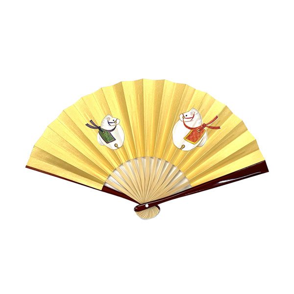 新年扇子　干支　土鈴